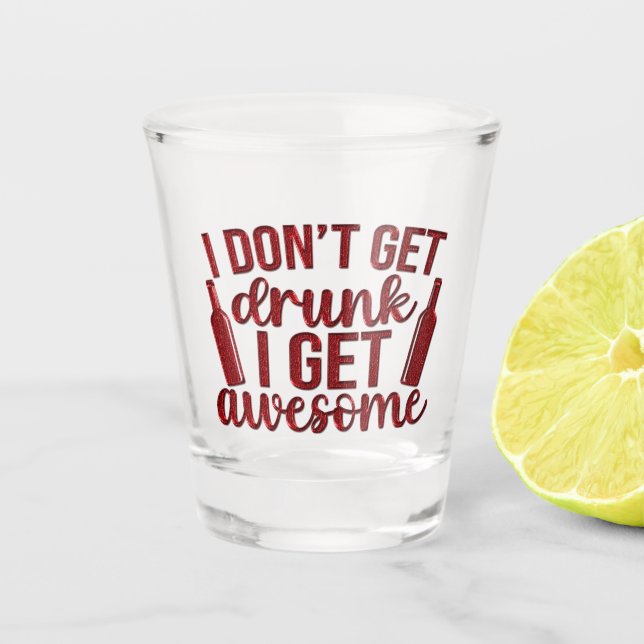 Vaso De Chupito No me emborracho, me vuelvo genial (Anverso)