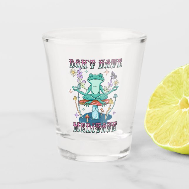 Vaso De Chupito No odies, meditar (Anverso)