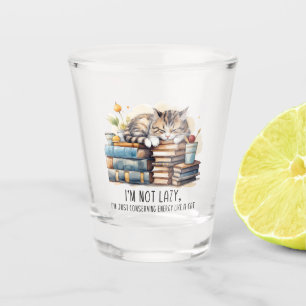 Vaso De Chupito No soy un gato perezoso