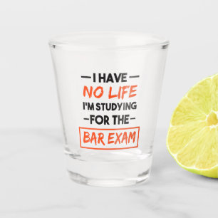 Vaso De Chupito No tengo vida que estoy estudiando para el examen