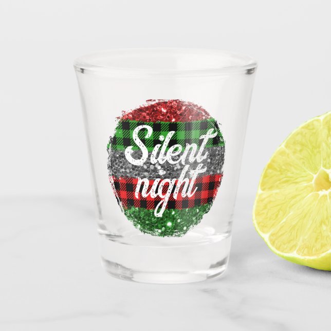 Vaso De Chupito Noche silenciosa: Navidades Personalizados (Anverso)