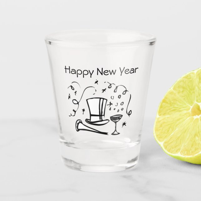 Vaso De Chupito Nochevieja (Anverso)