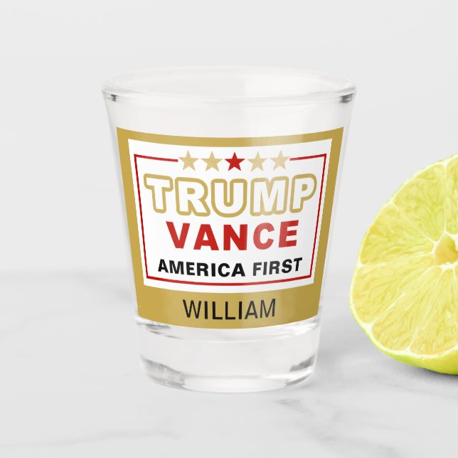 Vaso De Chupito Nombre, 2025 Trump-Vance La Edad de Oro (Anverso)