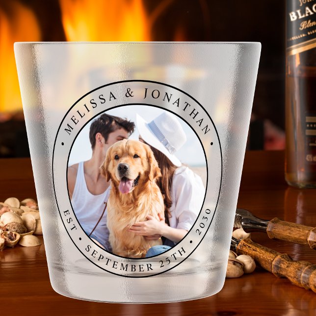 Vaso De Chupito Nombre de foto personalizado Fechas Vidrio de disp (Subido por el creador)