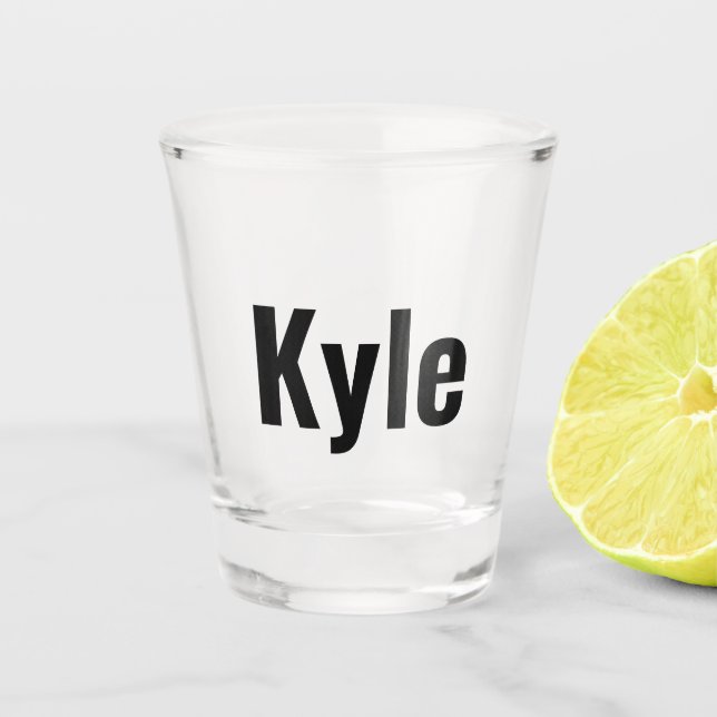 Vaso De Chupito Nombre de Kyle Mens, (Anverso)