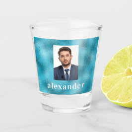 Vaso De Chupito Nombre de la foto del océano azul