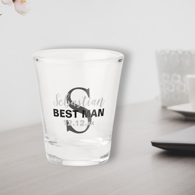 Vaso De Chupito Nombre de la parte de boda simple personalizado (Subido por el creador)