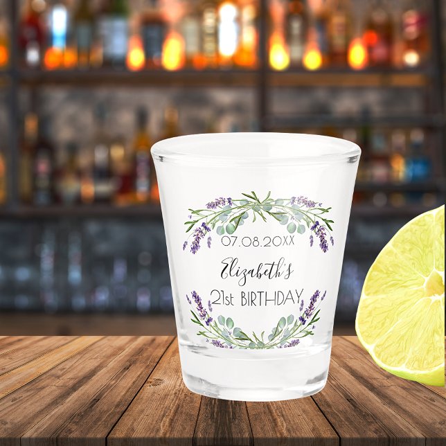Vaso De Chupito Nombre de la vegetación de la lavanda de cumpleaño (Subido por el creador)