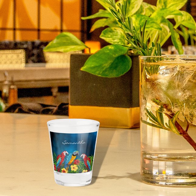 Vaso De Chupito Nombre de las hojas de los loros azules (Subido por el creador)