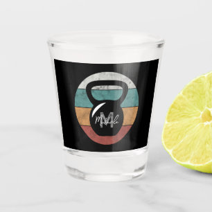 Vaso De Chupito Nombre del monograma del personalizado del timbre 
