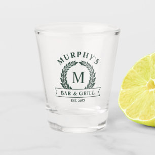 Vaso De Chupito Nombre familiar Monogramado Primer Bar Irlandés