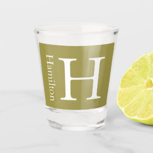 Vaso De Chupito Nombre monogramado simple personalizado