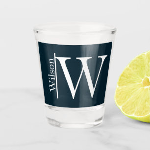 Vaso De Chupito Nombre monogramado simple personalizado