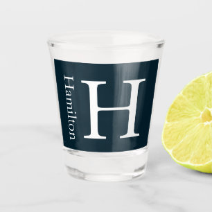Vaso De Chupito Nombre monogramado simple personalizado