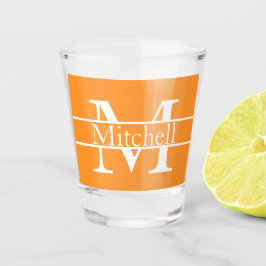 Vaso De Chupito Nombre monogramado simple personalizado