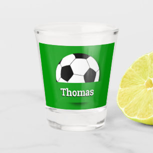 Vaso De Chupito Nombre personalizado Balón de fútbol, fiesta de hi