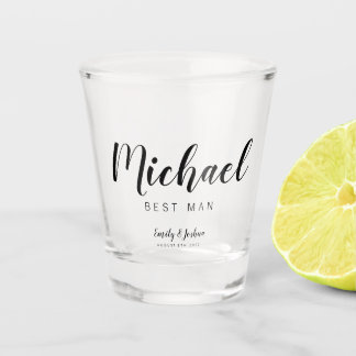 Vaso De Chupito Nombre personalizado BEST MAN Shot glass