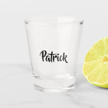 Nombre personalizado blanco plano