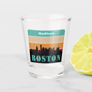 Vaso De Chupito Nombre personalizado Boston Massachusetts