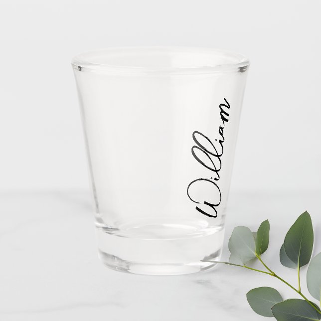 Vaso De Chupito Nombre personalizado de guión moderno (Subido por el creador)
