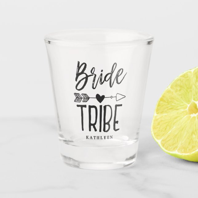 Vaso De Chupito Nombre personalizado de la tribu de novias Noviari (Anverso)