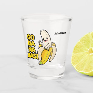 Vaso De Chupito Nombre personalizado de los plátanos de cuta