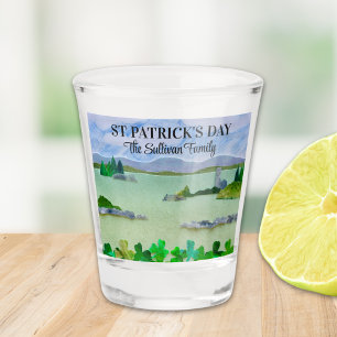 Vaso De Chupito Nombre personalizado de St Patrick's Day Lucky Sha