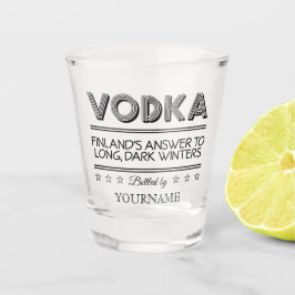 Vaso De Chupito Nombre personalizado de VODKA