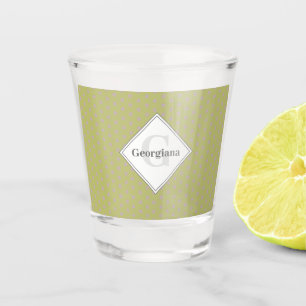 Vaso De Chupito Nombre personalizado Estrellas geométricas de punt