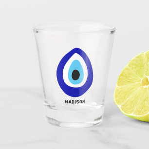 Vaso De Chupito Nombre Personalizado Evil Eye Nazar Amulet