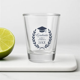 Vaso De Chupito Nombre personalizado Fiesta Blue Grad  Premium Sou