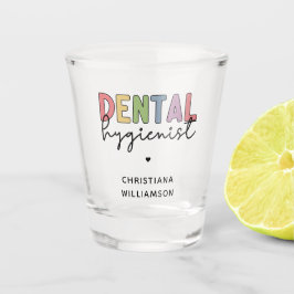 Vaso De Chupito Nombre personalizado Higienista dental Regalos RDH