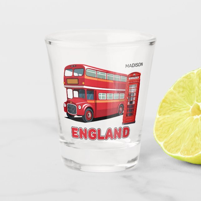 Vaso De Chupito Nombre personalizado Londres Inglaterra (Anverso)