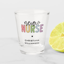 Vaso De Chupito Nombre personalizado Neuro Enfermero Neurociencia 