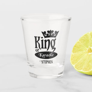 Vaso De Chupito Nombre personalizado Rey de Karaoke
