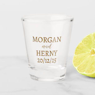Vaso De Chupito Nombre personalizado Sencillo y elegante disparo d