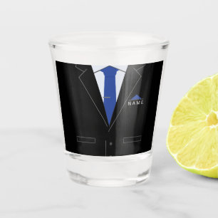 Vaso De Chupito Nombre personalizado Shot Glass Business Black Sui
