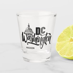 Vaso De Chupito Nombre personalizado Washington DC