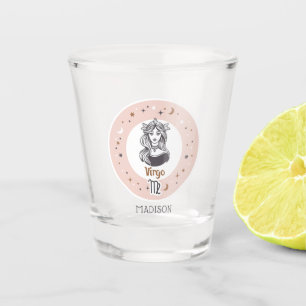 Vaso De Chupito Nombre personalizado Zodiac Rótulo Virgo