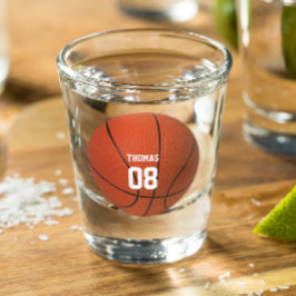 Vaso De Chupito Nombre y número de baloncesto Glass de disparo per