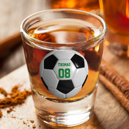 Vaso De Chupito Nombre y número de fútbol de fútbol personalizado