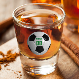 Vaso De Chupito Nombre y Número de Fútbol Personalizado