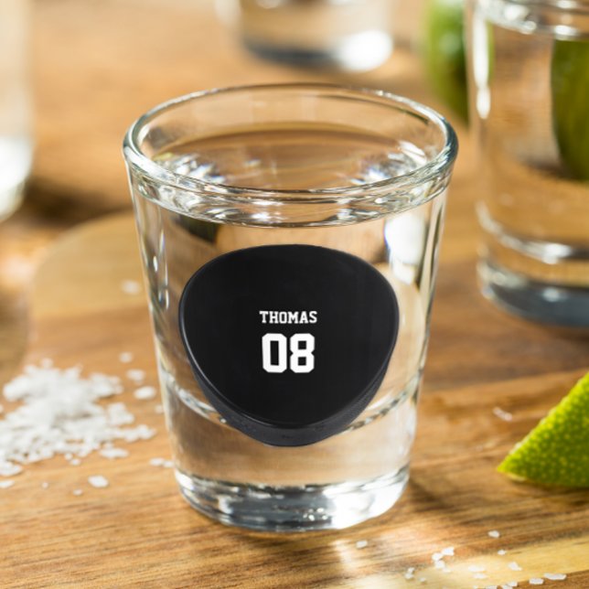 Vaso De Chupito Nombre y número del disco de hockey (Subido por el creador)