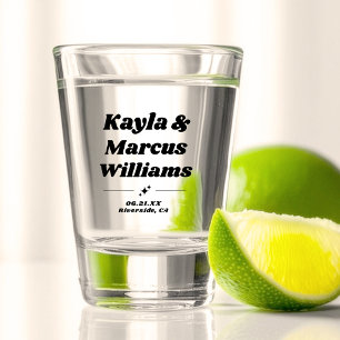 Vaso De Chupito Nombres de boda divertidos y frescos con estilo re