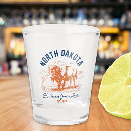 Vaso De Chupito North Dakota The Peace Garden State Bison