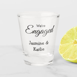 Vaso De Chupito Nosotros somos pareja comprometida nombre romántic