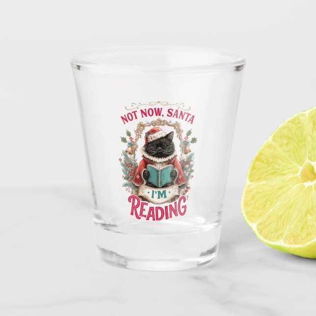 Vaso De Chupito Not Now Santa I'm Reading  (Anverso)