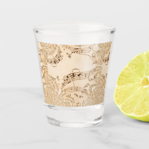 Vaso De Chupito Notas musicales de la antigüedad rusa