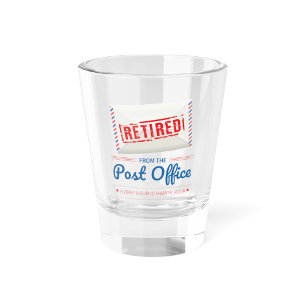 Vaso De Chupito Novedad de Jubilación de Mailman, Trabajador Posta