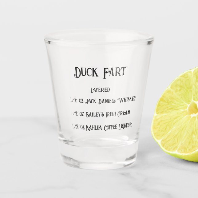 Vaso De Chupito Novedad Duck Fart (Anverso)